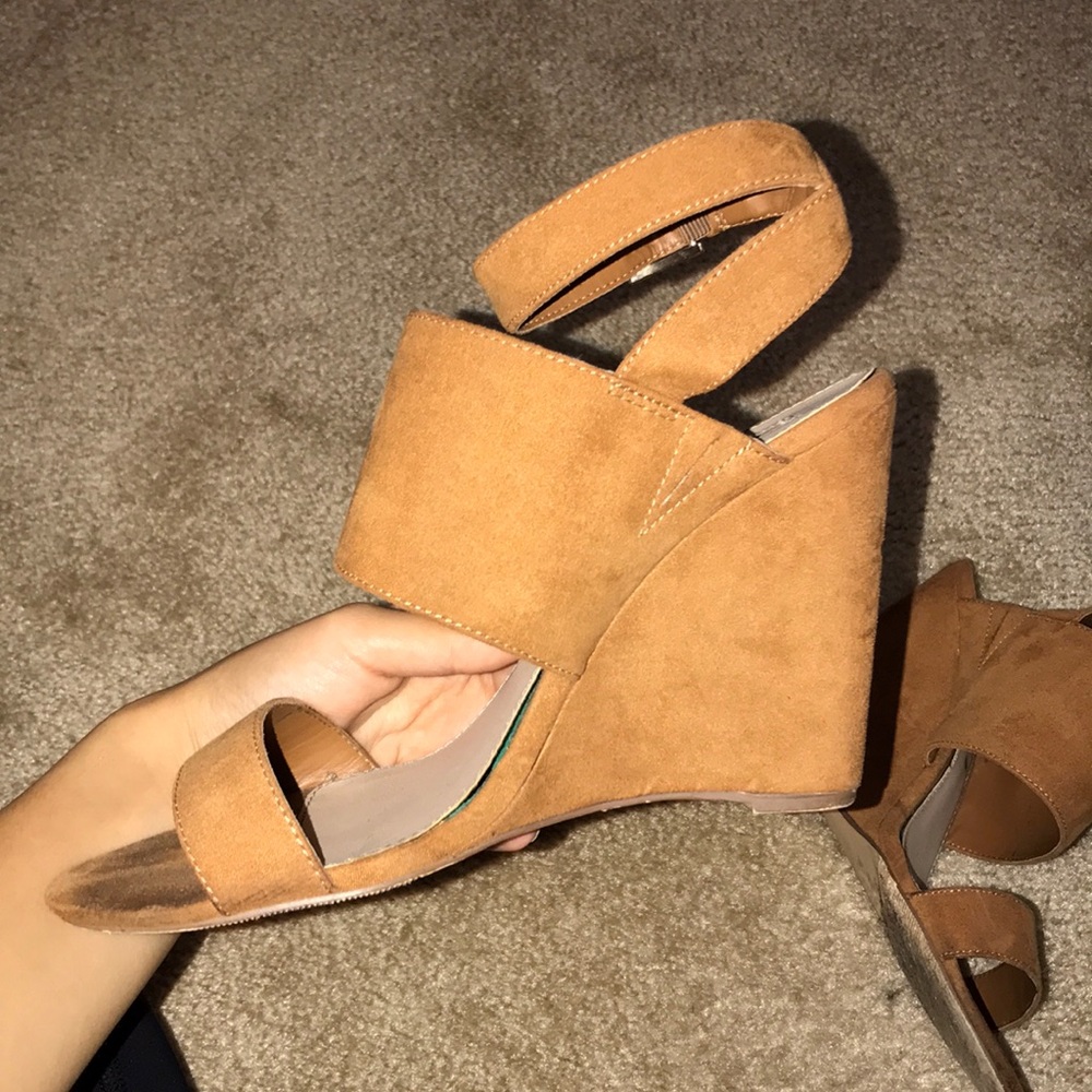 Brown Suede Wedges - Picture 4 of 4